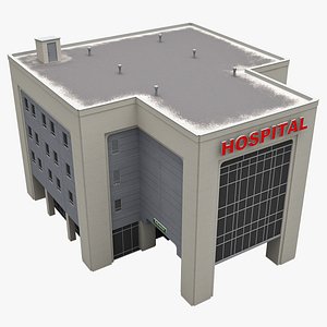 hospital building 3d model