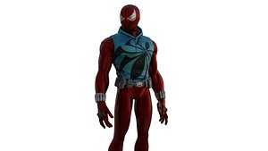 Scarlet Spider High-Quality Superhero Character Asset