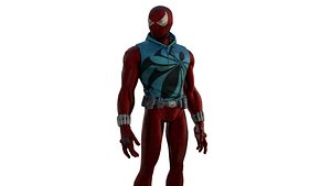 Scarlet Spider High-Quality Superhero Character Asset