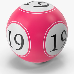 Bingo Ball 19 3D model