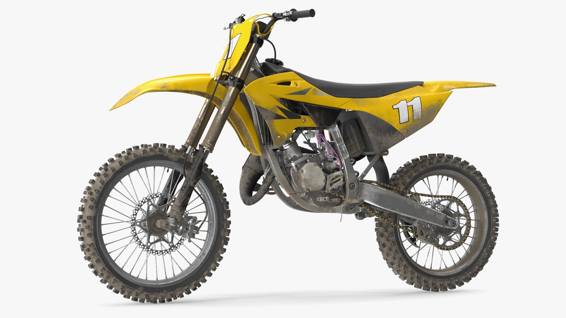 Motocross Motorcycle Dirt 3D model preview