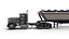 Freightliner Classic dump trailer 3D model