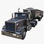 Freightliner Classic dump trailer 3D model