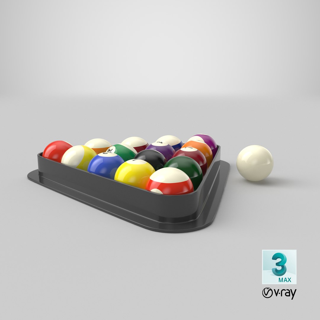 3D real billiard balls model TurboSquid 1448813