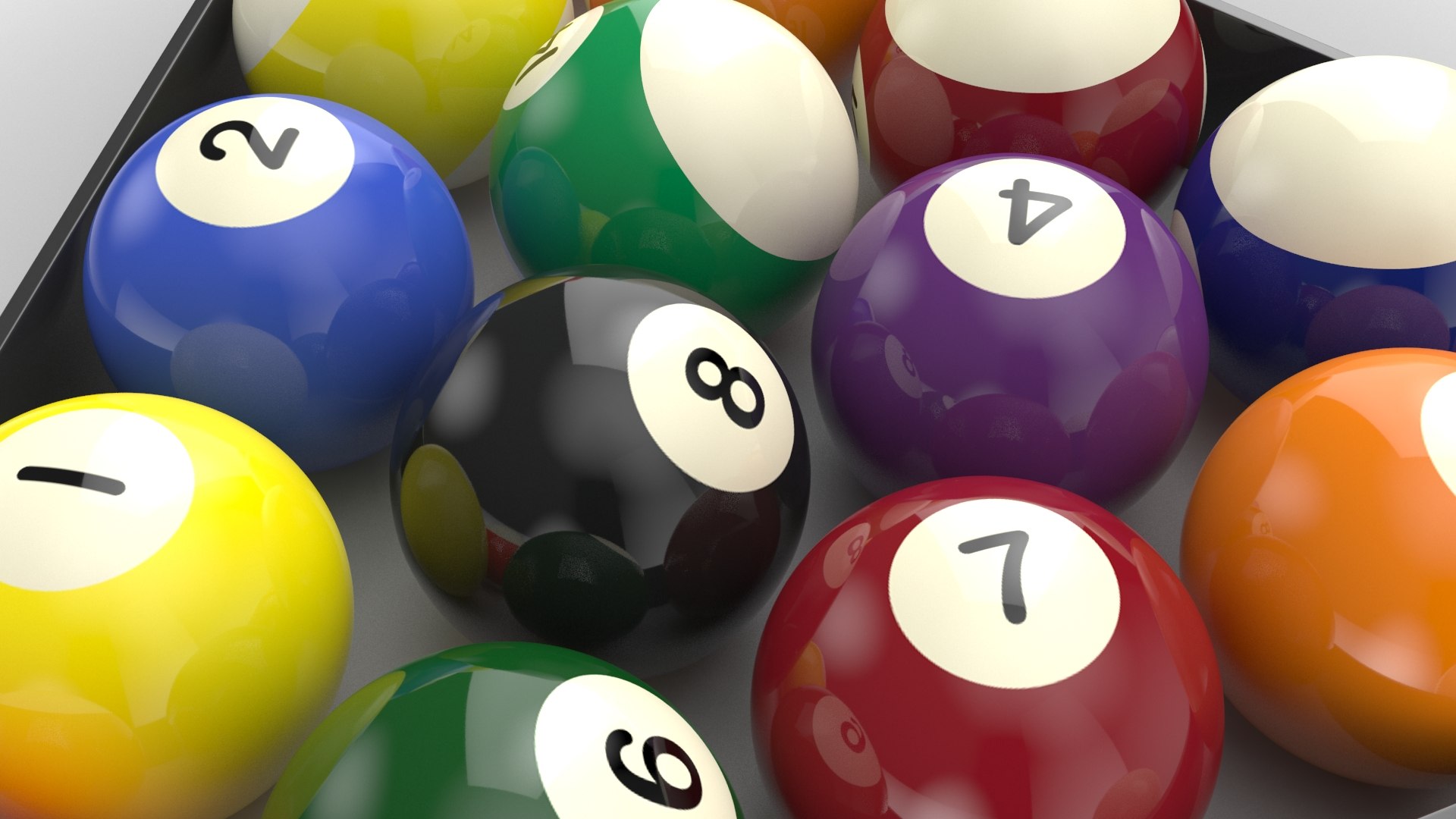 3D Real Billiard Balls Model TurboSquid 1448813