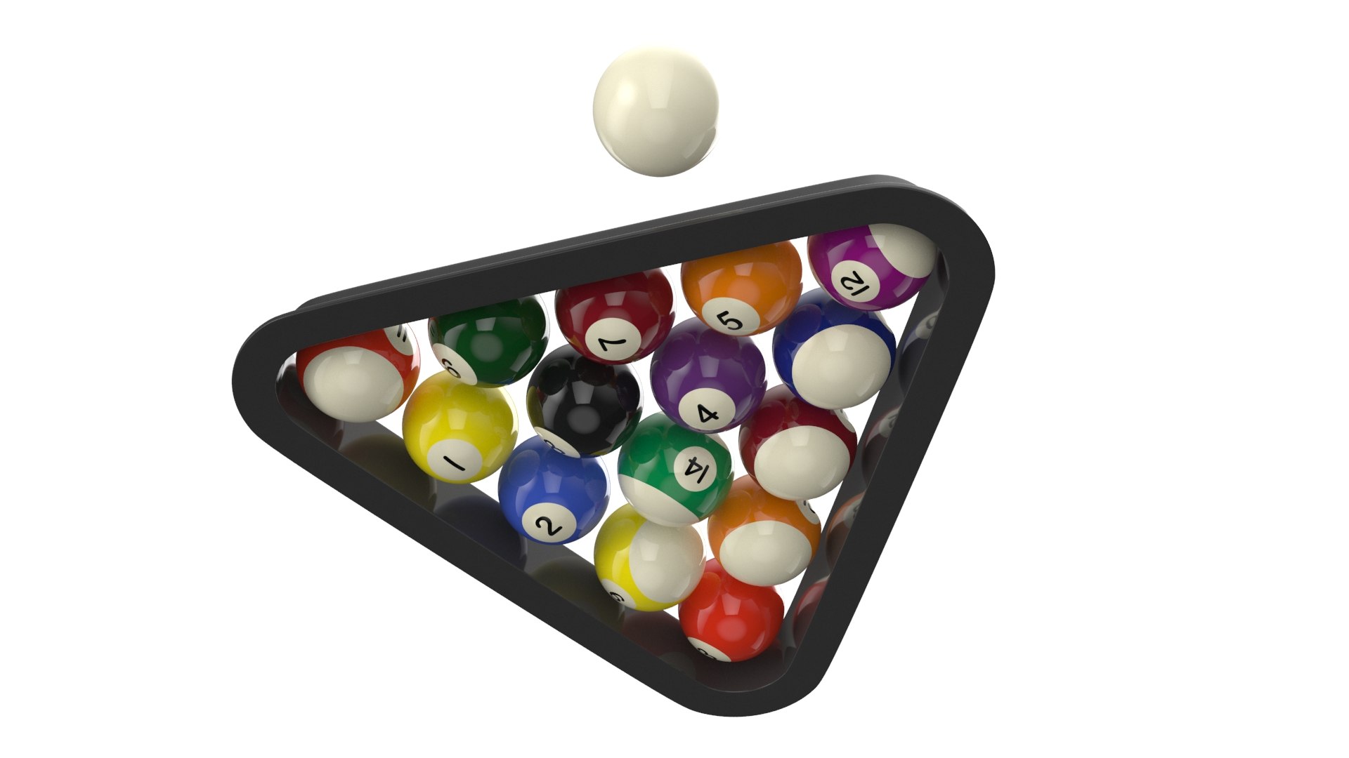 3D Real Billiard Balls Model TurboSquid 1448813