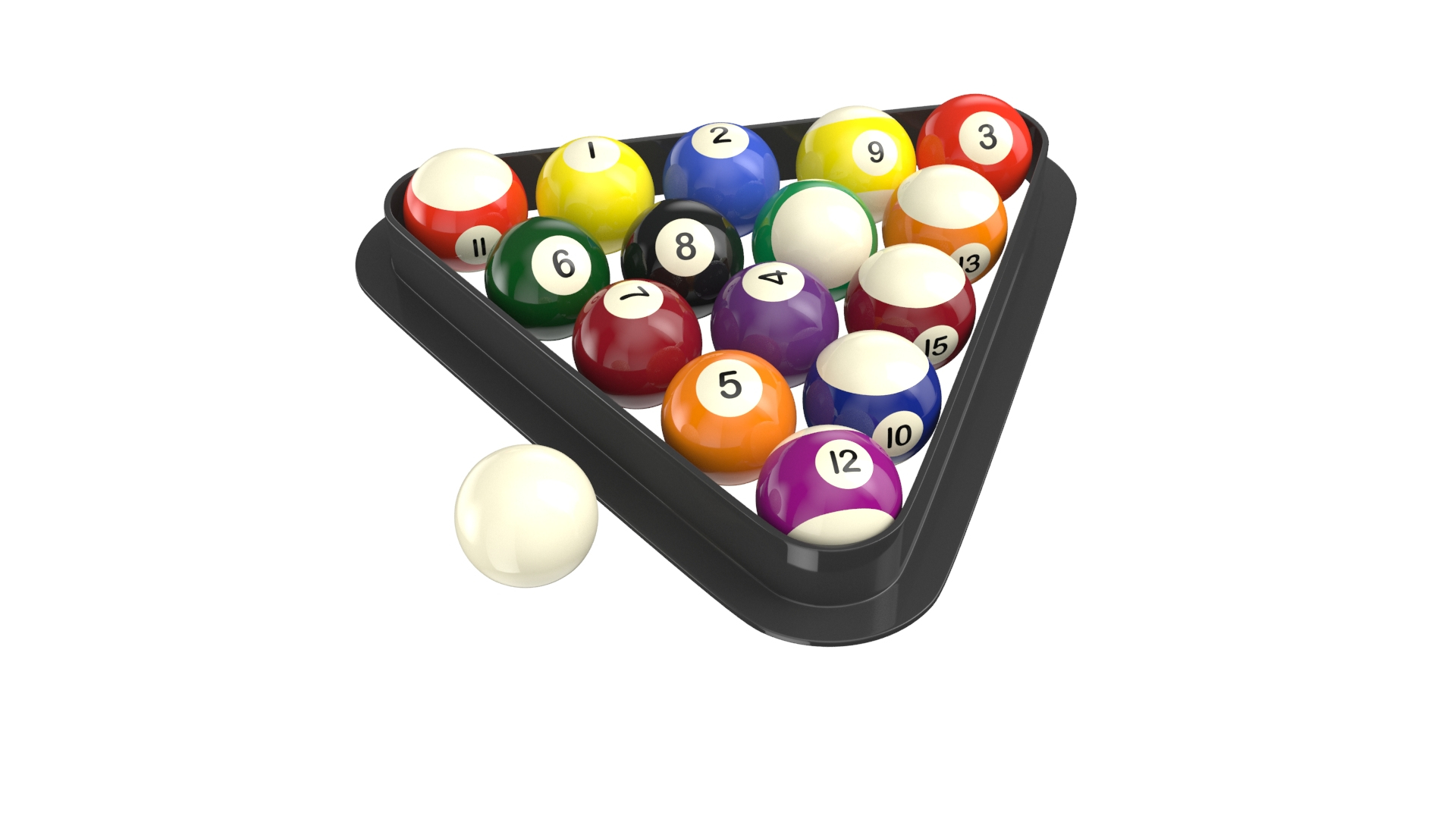 3D Real Billiard Balls Model TurboSquid 1448813