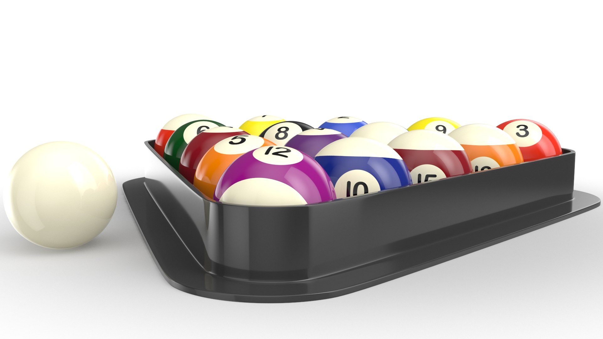 3D Real Billiard Balls Model TurboSquid 1448813