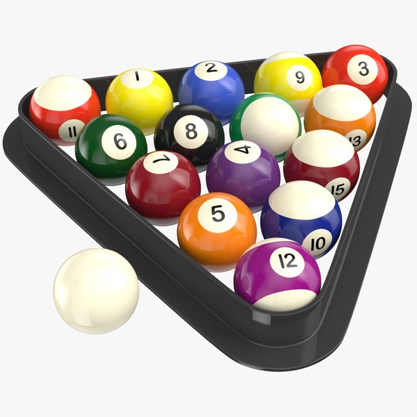 3D real billiard balls model