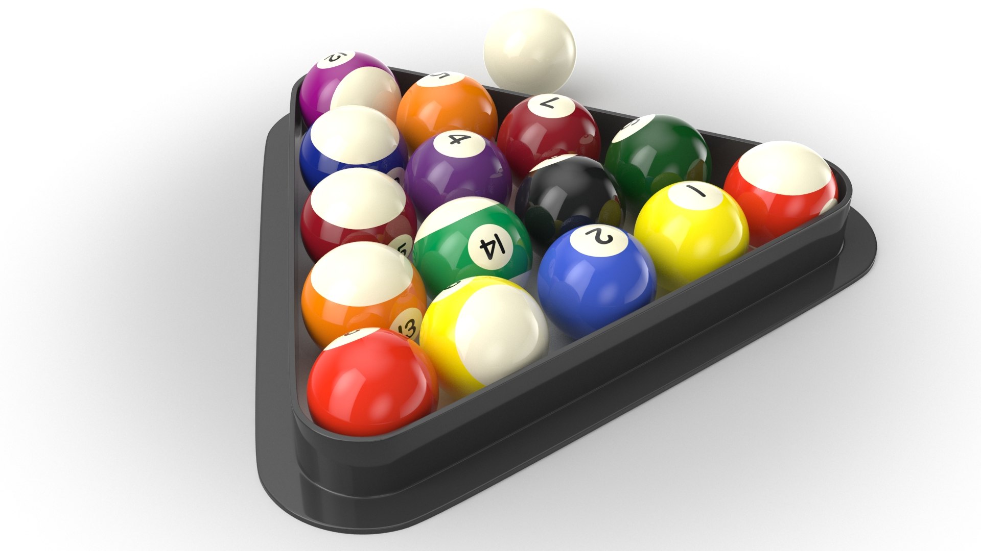 3D Real Billiard Balls Model TurboSquid 1448813