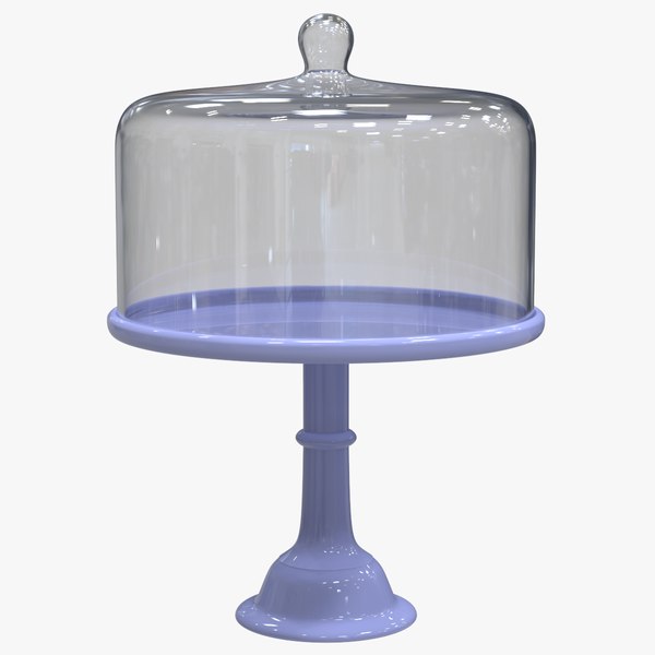 3D Colored Glass Cake Stand TurboSquid 2043807