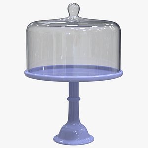 Colored Glass Cake Stand