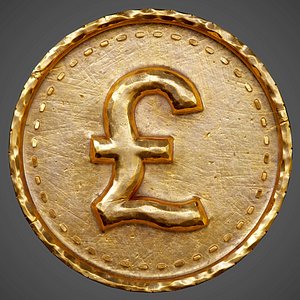 3D model ready coin pbr -