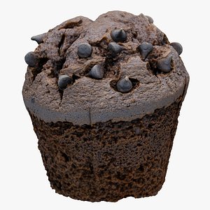 Chocolate Muffin Scan 3D model