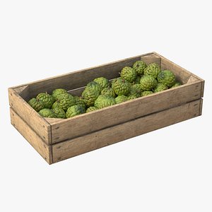 3D Sugar Apple Wooden Crate