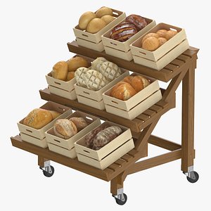 3D model Bakery Stand 04
