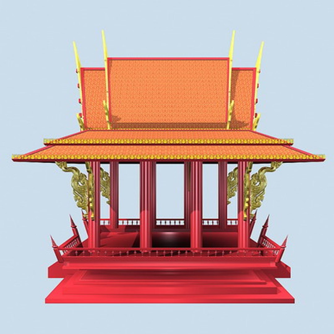 Thai Pavillion 3d Max