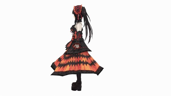 Date a Live - Tokisaki Kurumi 3D model - TurboSquid 1722175