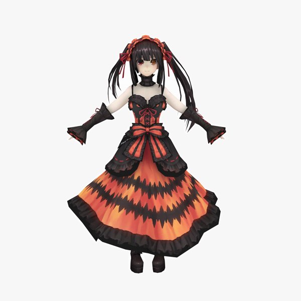 Date a Live - Tokisaki Kurumi 3D model - TurboSquid 1722175