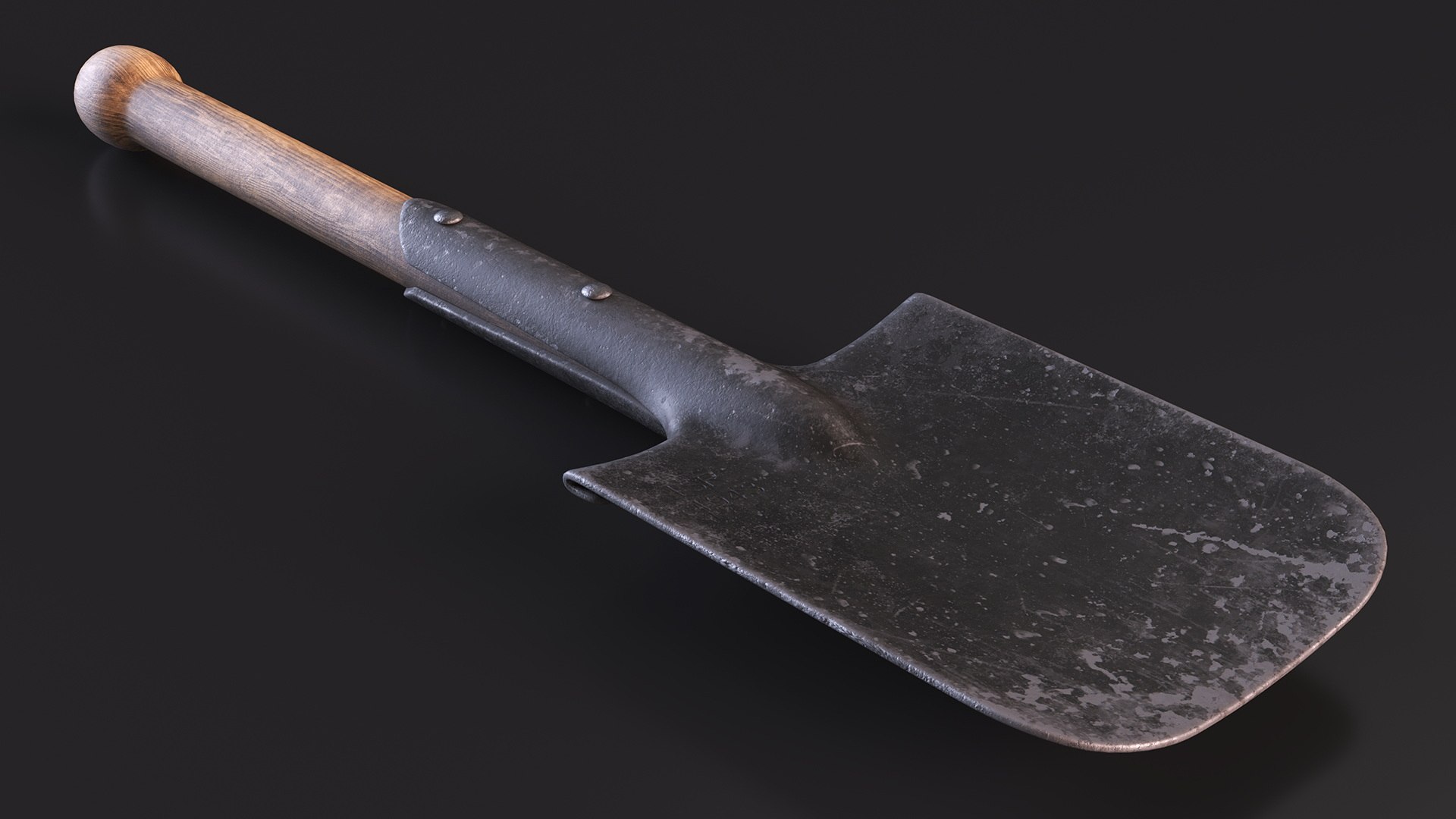 Camping Shovel Military Used 3D model https://p.turbosquid.com/ts-thumb/HD/10nxiV/Et/campingshovelmilitaryusedvray3dmodel007/jpg/1683125458/1920x1080/fit_q87/8bb985018e50eb601f85bd66d07c913379c20664/campingshovelmilitaryusedvray3dmodel007.jpg