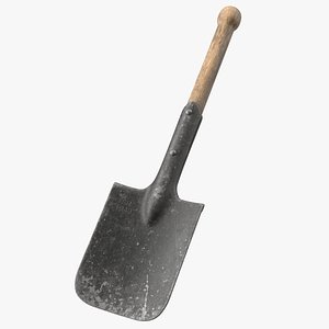 Camping Shovel Military Used 3D model