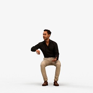 00474Xavier012 - Adult Caucasian male talking while seated in office wearing transitional business a