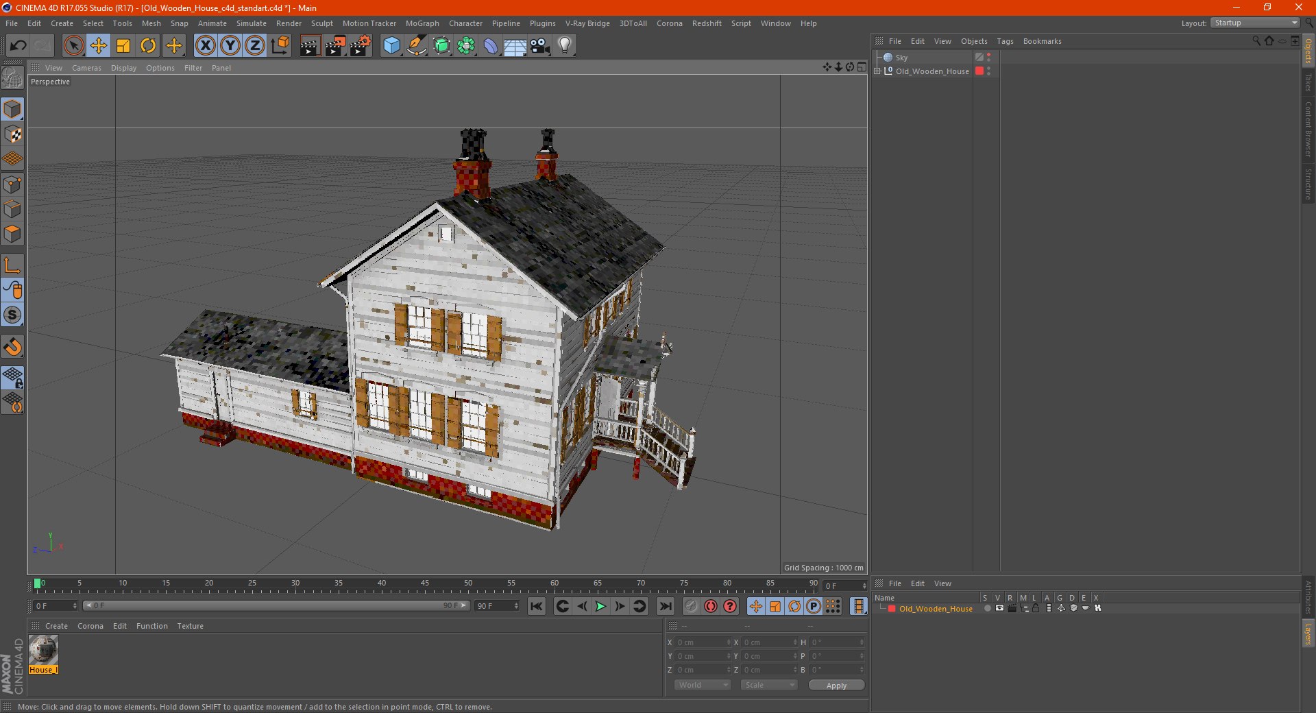 3D model Old Wooden House - TurboSquid 1739385