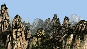 3D Mountain peak 02
