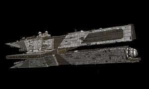 3D Aggressor class destroyer model