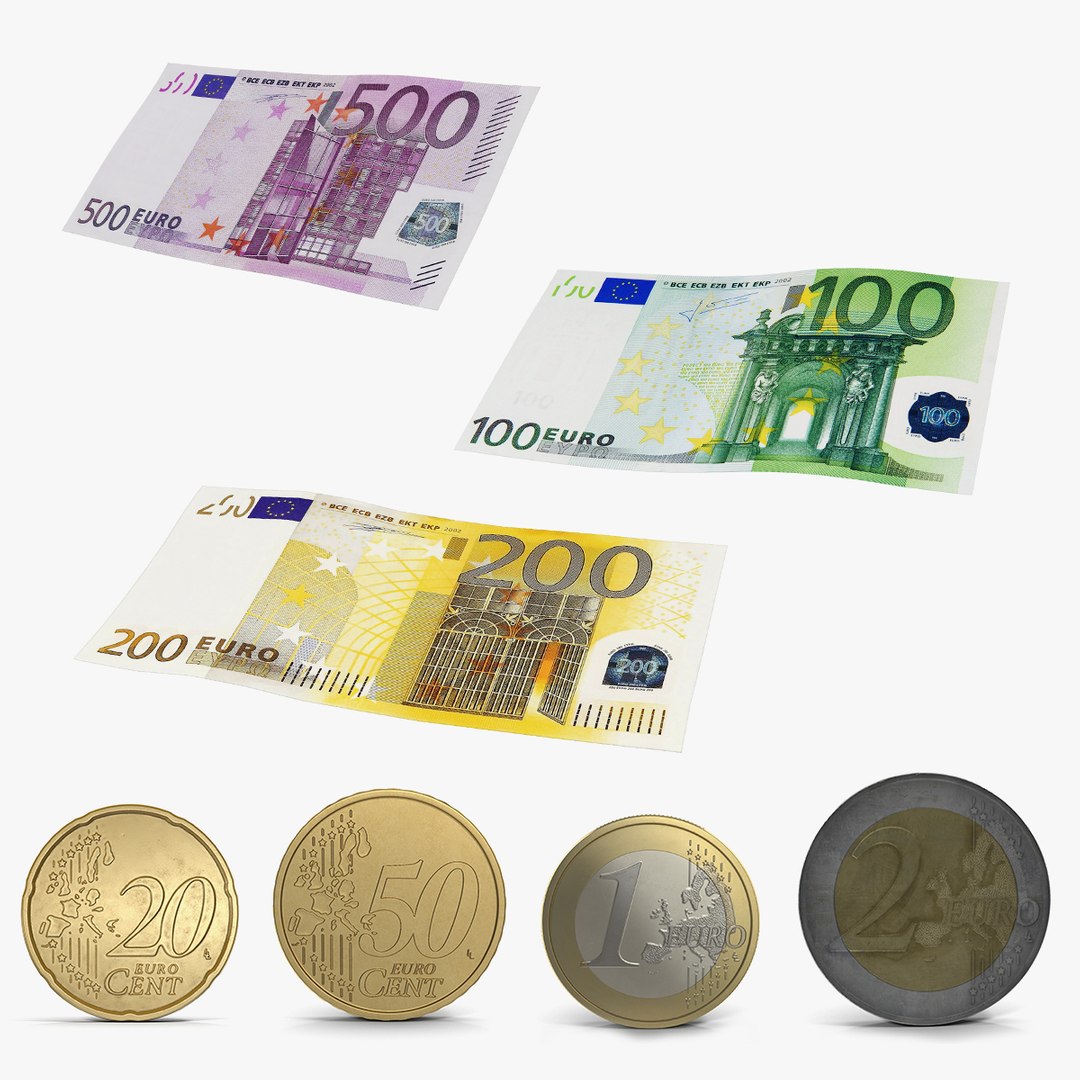 Euro Money Collection 3D model preview