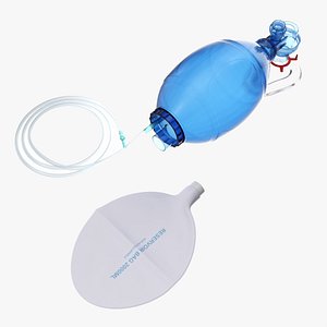 Ambu bag valve resuscitation mask 3D