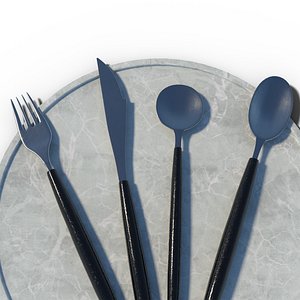 3D Cutlery Set model