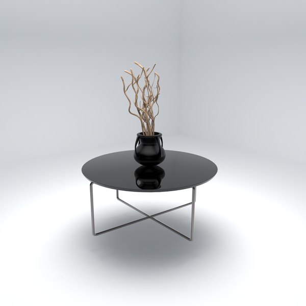 3D table vase branches model