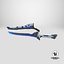 Sci-Fi Sword 10 Blue  All PBR Unity UE Textures