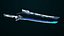 Sci-Fi Sword 10 Blue  All PBR Unity UE Textures