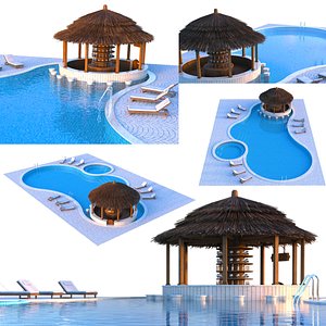 3D swimming pool model