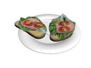 bread vegetable 3D