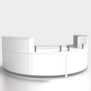 3D Reception Desk model