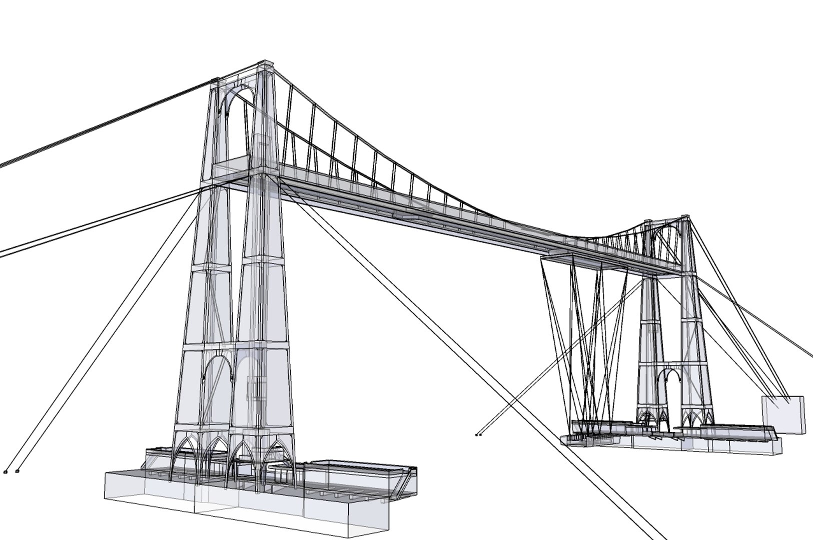 3d Bizkaia Transporter Bridge Architecture