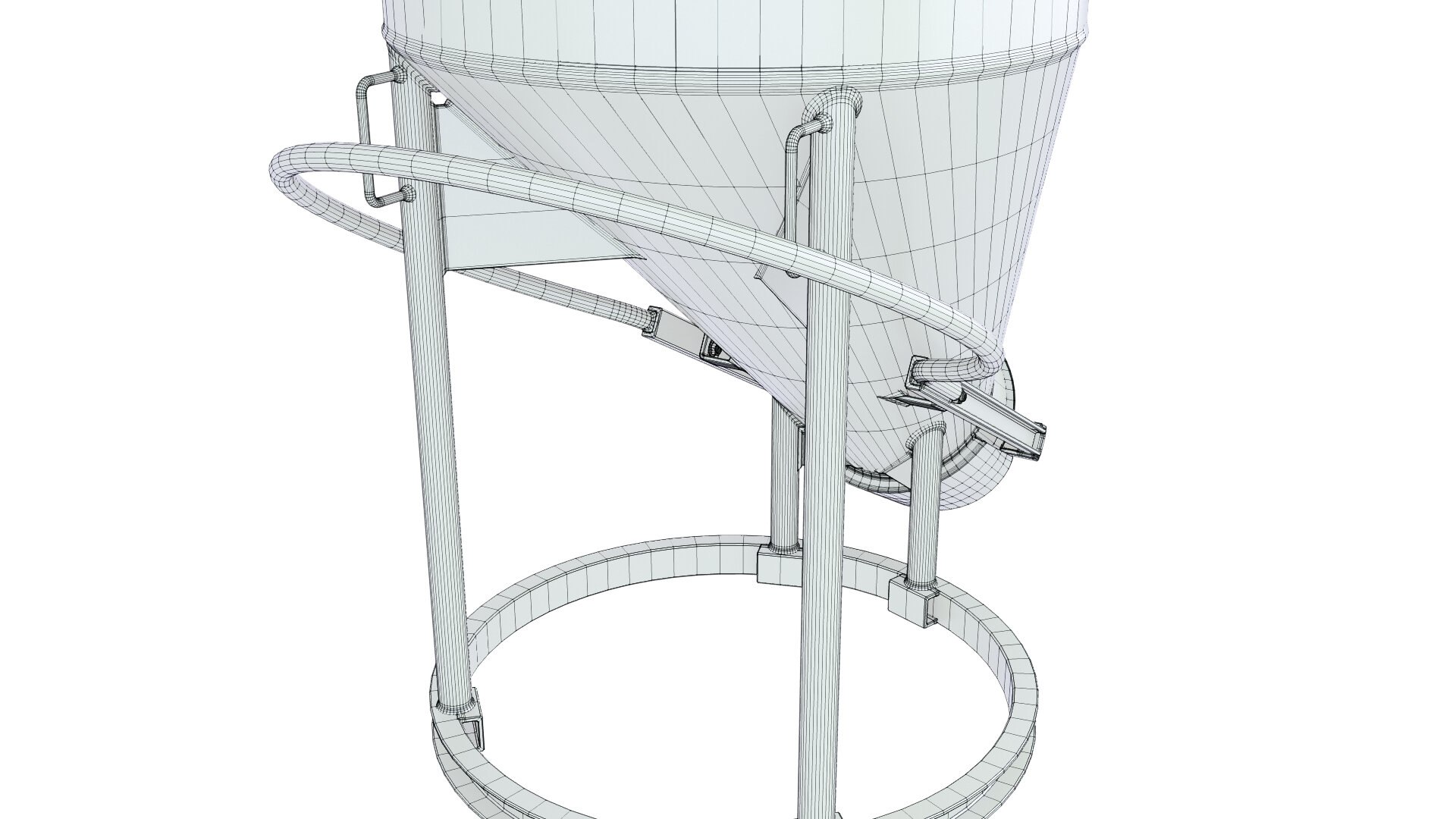 3D Industrial Concrete Container Hopper Bucket 3 - TurboSquid 1992887