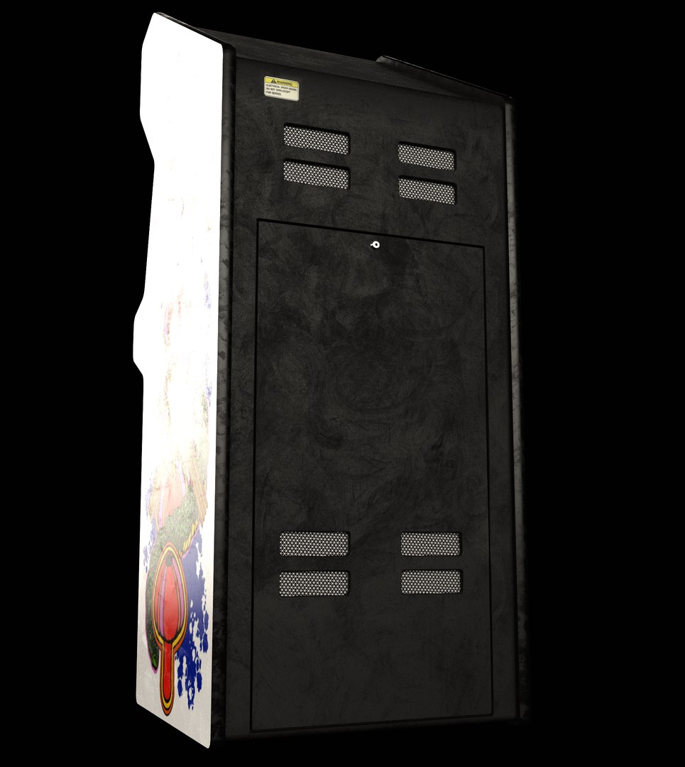 3D Retro Arcade Cabinets And Stools Pack 1 Model - TurboSquid 2374559