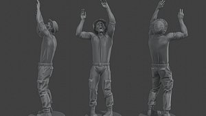 Casual Male Zombie CZ4 0002 3D model