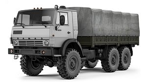 3D model Kamaz 4310 1981