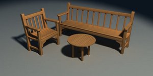 3d model smith bench