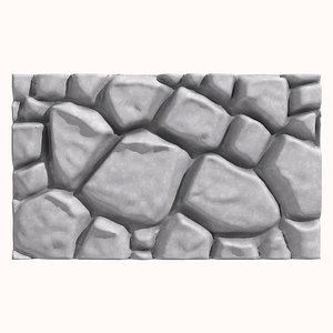 Stone wall 158 3D model