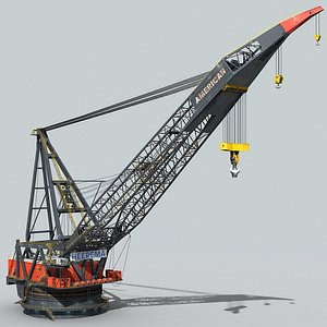 crane vessel 3d max