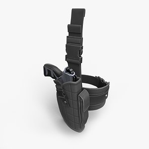 Holster With Gun V2 Game Ready