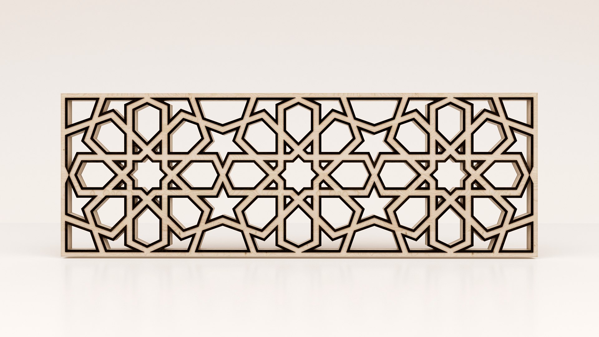 Islamic Geometric Decor Panelling 3D Model - TurboSquid 1756892