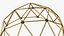 Geodesic Dome V2 Gold For Black Hubs 3D model