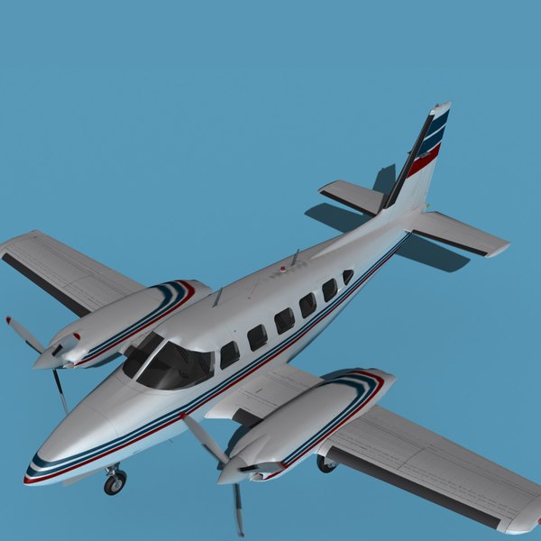 3D Piper PA-31-350 Navajo V04